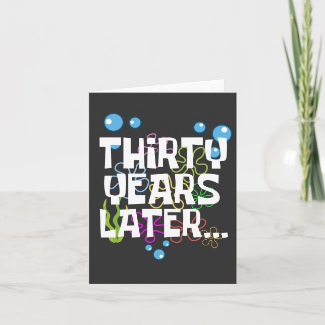 Carte Trente ans plus tard, drôle de fête d'anniversaire (Devant)