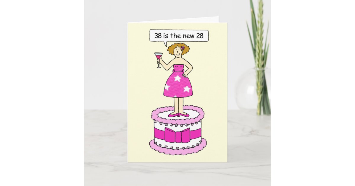 Carte Trente Huitieme Anniversaire Humour D Age Madame Zazzle Fr