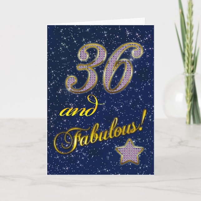 Carte trente-sixième anniversaire pour quelqu'un (Devant)
