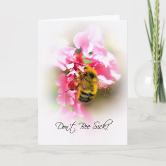 Carte Très Bientôt, Bumble Bee Sur Fleurs Roses