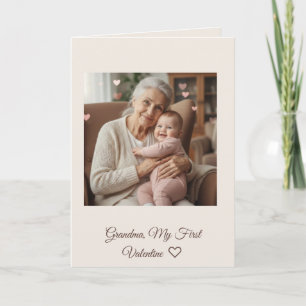 Carte Très chère grand-mère Pink Hearts Première Saint-V