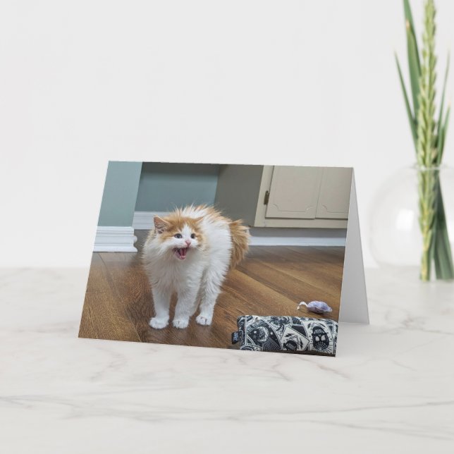 Carte "Très effrayant" - Dewey est tout recouvert de par (Devant)