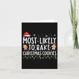 Carte Très Probable De Faire Cuire Des Cookies De Noël F