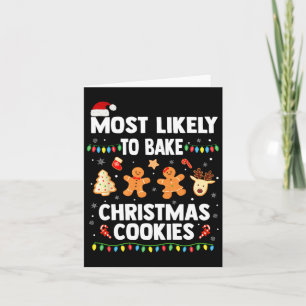 Carte Très Probable De Faire Cuire Les Cookies De Noël F