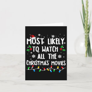 Carte Très Probable De Voir Tous Les Films De Noël Fami