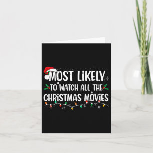 Carte Très Probable De Voir Tous Les Films De Noël Matc