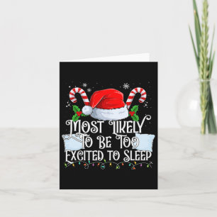 Carte Très Probablement Trop Envie De Dormir Noël Matchi