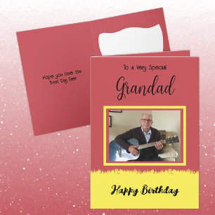 Carte Très spécial Grand anniversaire heureux rouge jaun