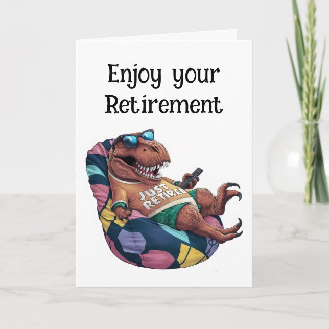 Carte Trex assis sur un fauteuil de sac de haricot avec  (Devant)