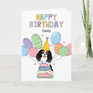 Carte Tri Color Cavalier King Charles Spaniel Anniversai