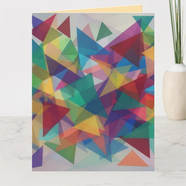Carte Triangle Conçu  (Devant)
