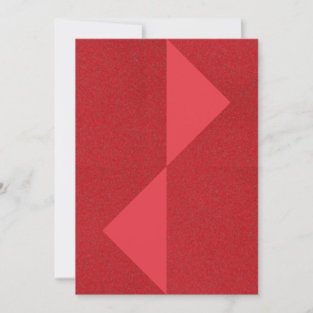 Carte Triangle Double Rouge Tomate – Personnalisab (Devant)