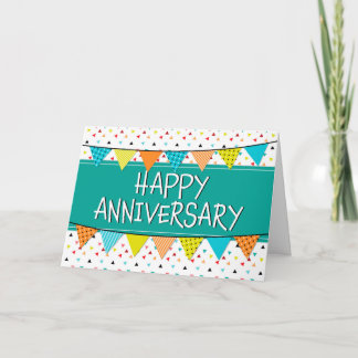 Carte triangles colorés pour l'anniversaire de l'e