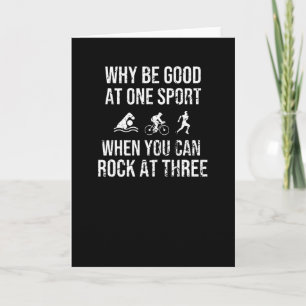 Carte Triathlète Cadeaux Endurance Sports Triathlon Love