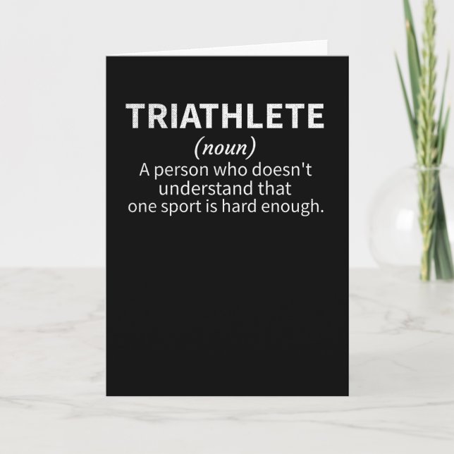 Carte Triathlon Endurance Sports Triathlon Lover Cadfts (Devant)
