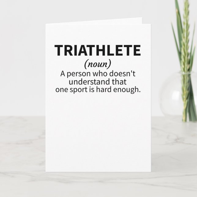 Carte Triathlon Lover Cadeaux Triathlète Endurance Sport (Devant)