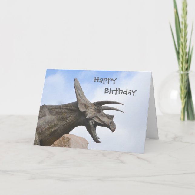 Carte Tricératops Dinosaur (Devant)
