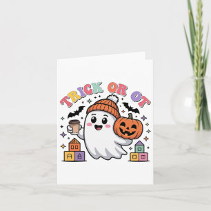 Carte Trick Or Ot Fantôme de Thérapie Occupationnelle Sa