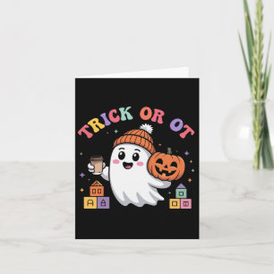 Carte Trick Or Ot Thérapeutique Occupationnelle Fantôme