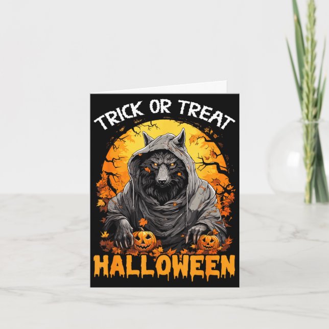 Carte Trick or treat halloween  (Devant)