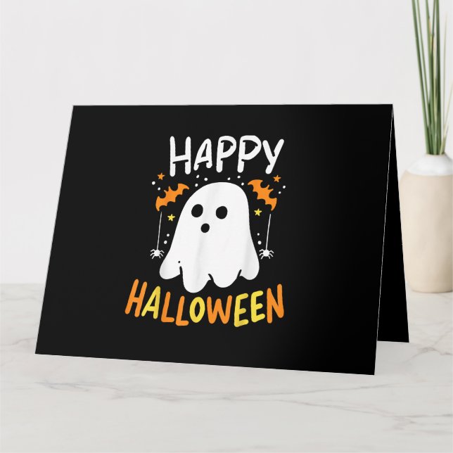 Carte Trick Or Treat Halloween Fantôme (Devant)