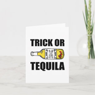 Carte Trick Ou Tequila Halloween Drôle