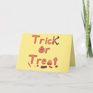 Carte Trick ou traiter les jambes de sorcière Candy Hall