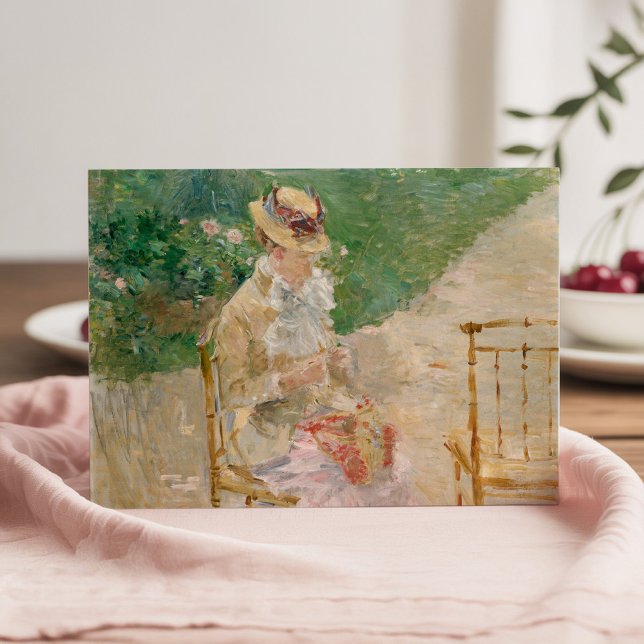 Carte Tricot de la jeune femme | Berthe Morisot (Créateur téléchargé)