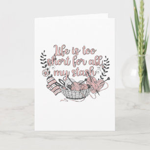 Carte Tricot en écharpe Crochet Fil Laine