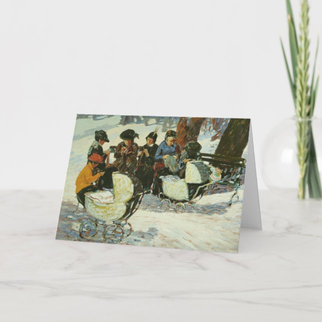 Carte Tricot pour les soldats | George Luks (Devant)