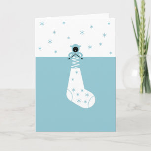 Carte Tricot Sheep Holiday
