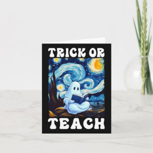 Carte Tricoter Ou Enseignant Fantôme Halloween Van Gogh