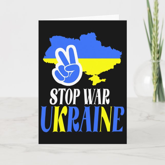 Carte Trident ukrainien Drapeau ukrainien Drapeau ukrain (Devant)