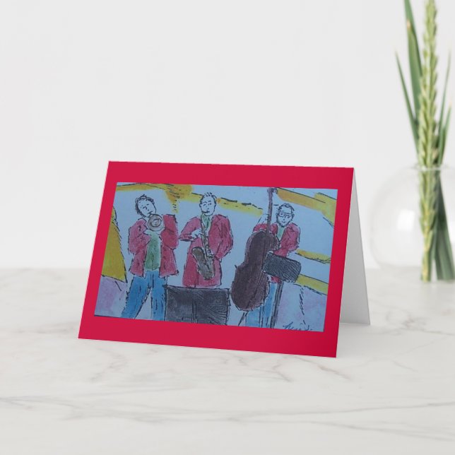 Carte trio de jazz (Devant)