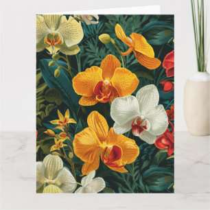 Carte Trio Radiant Orchidée Anniversaire