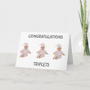 CARTE **TRIPLETS** 3 LIMITES DE JOIE ET TRIPLE L'AMOUR