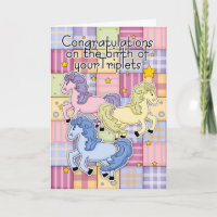Triplets, naissance de félicitations des triplets