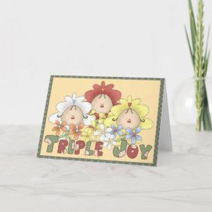 Carte Triplets triples de joie