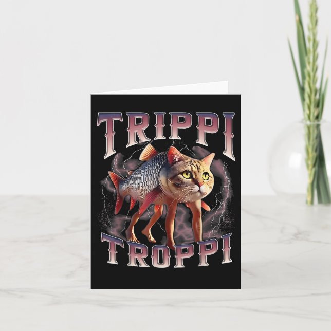 Carte Trippi Troppi - Italien Brainrot Meme Cat (Devant)