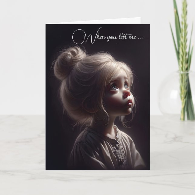 Carte Triste fille qui t'a manqué (Devant)