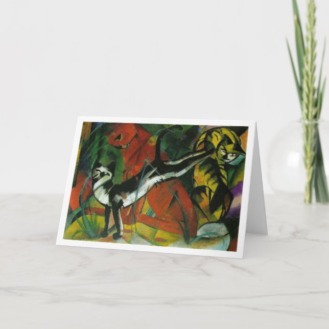 Carte Trois chats - Franz Marc (Devant)
