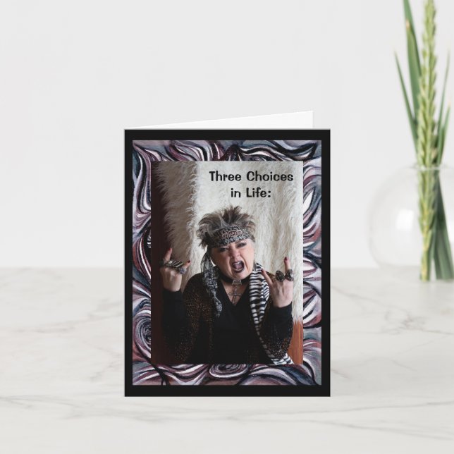 Carte Trois choix dans la vie (Devant)