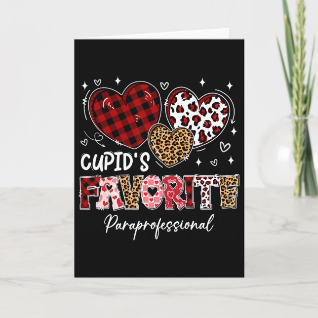 Carte Trois cœurs la paraprofessionnelle préférée de Cup (Devant)
