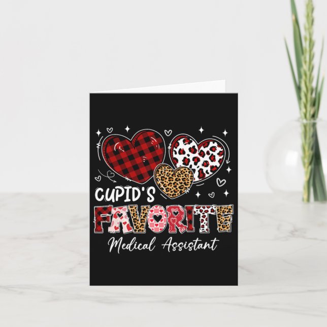 Carte Trois cœurs préférés de Cupidon Medical Istant Val (Devant)