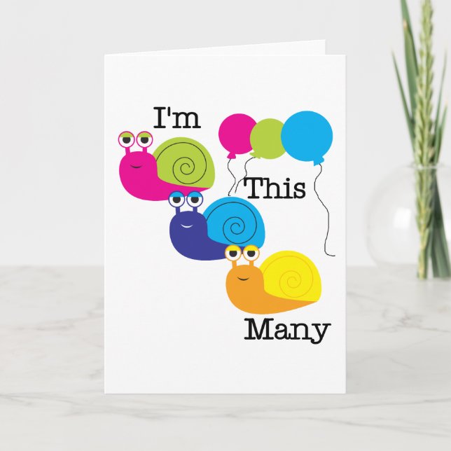 Carte Trois escargots Je suis cette multitude de t-shirt (Devant)