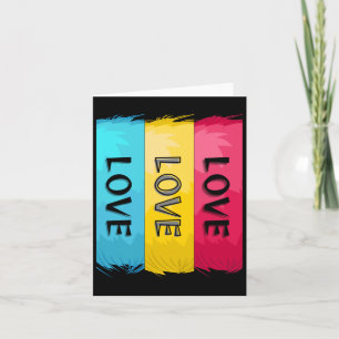 Carte Trois fois Love Design