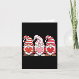 Carte Trois Gnomes qui tiennent la Journée de Valentines