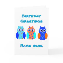 Trois hiboux sur plusieurs produits