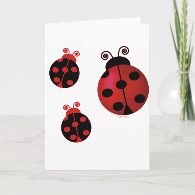 Carte Trois Ladybugs (Devant)