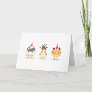 Carte Trois mignons poulets